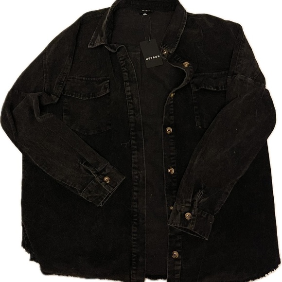 Heyson Jackets & Blazers - HEYSON NWT CORDUROY SHACKET